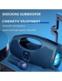 ZEALOT P1 40W trådlösa högtalare med mikrofon, bärbar subwoofer för utomhusbruk
