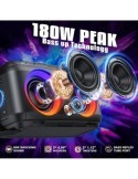 W-KING T9-2 Bärbar Bluetooth-högtalare 80W RMS Trådlös Högtalare Stor