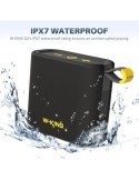 W-KING D2 Bluetooth-högtalare, IPX7 Vattentäta högtalare Trådlösa, Utgång