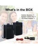 Herdio 3.5" Outdoor Bluetooth Speakers Waterproof 200W 3 Way Upgrade P