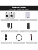 AIYIMA S400 Uppgradera Aktiva Högtalare Trä Studiomonitor Bluetooth USA