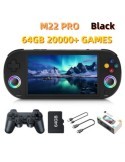 Ny 128GB M22 Pro Bärbar Pocket Retro Handhållen Videospelskonsol 5.